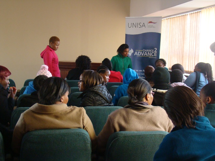 Participants discussing matters of Gender Violence with each other 